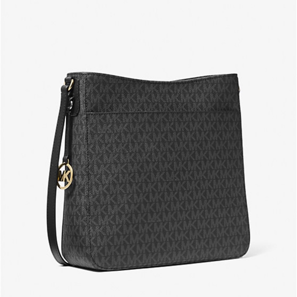 Michael Kors Charcoal Monogram Shoulder Bag - Picture 7 of 10